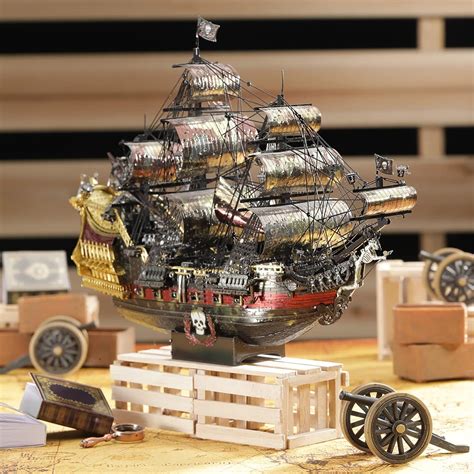 3d metal puzzles for adults|Piececool 3D Puzzles for Adults, Metal Pirate Ship .